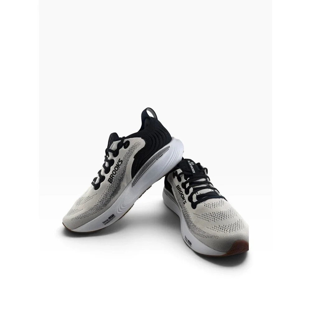 Brooks Adrenaline GTS 25 Men’s 13 D White Black Running Shoes 110454 New